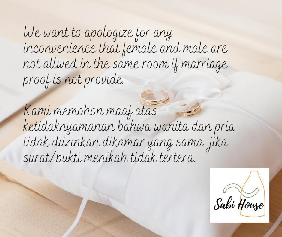 Sabi Guest House - Strategic Family -Married Couples Only- Hostel In Prawirotaman Jogyakarta Zewnętrze zdjęcie